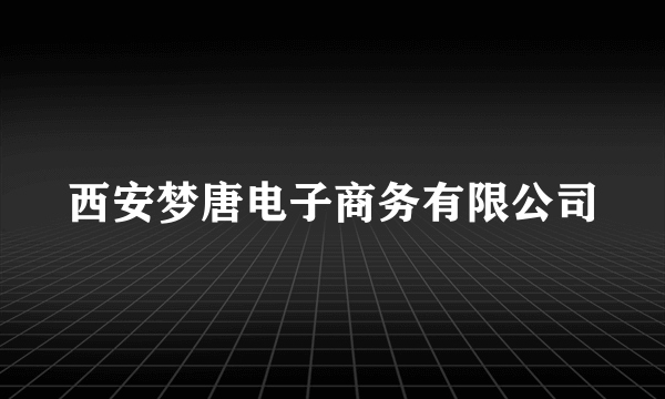 西安梦唐电子商务有限公司