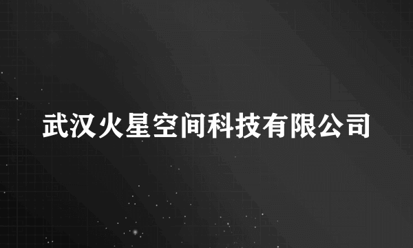 武汉火星空间科技有限公司