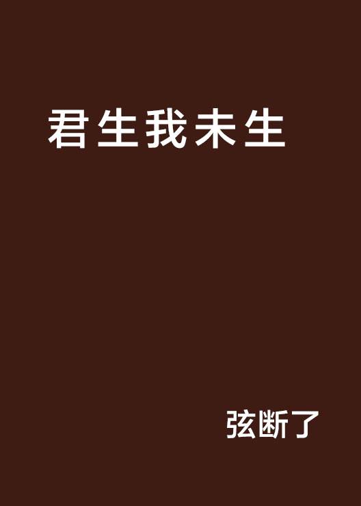 君生我未生（弦断了著清穿小说）
