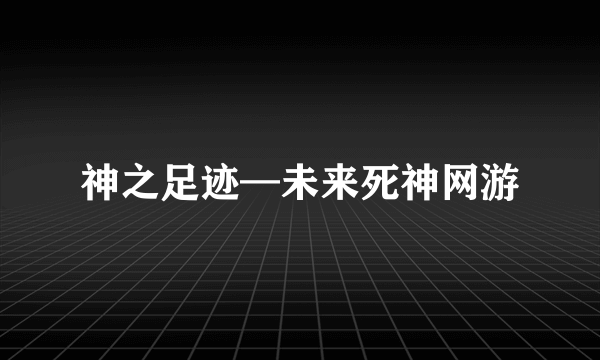 神之足迹—未来死神网游