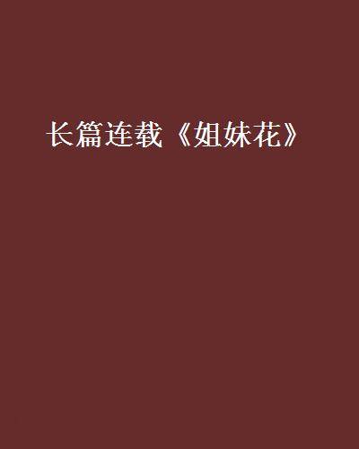 长篇连载《姐妹花》