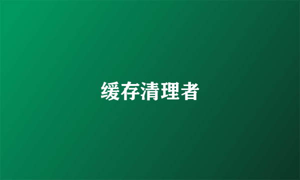 缓存清理者