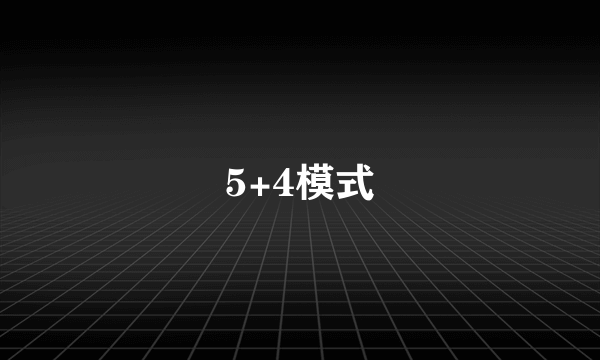5+4模式