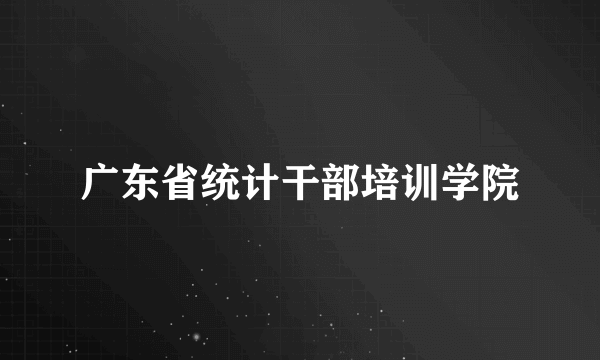 广东省统计干部培训学院