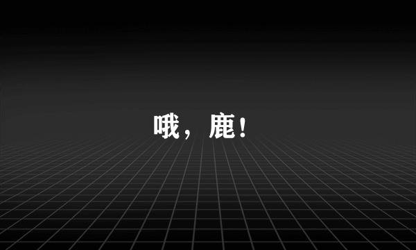 哦，鹿！