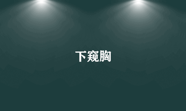 下窥胸