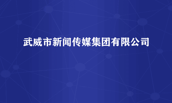 武威市新闻传媒集团有限公司