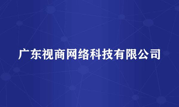 广东视商网络科技有限公司