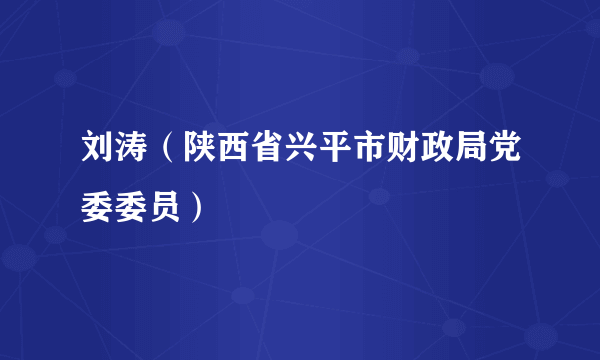 刘涛（陕西省兴平市财政局党委委员）