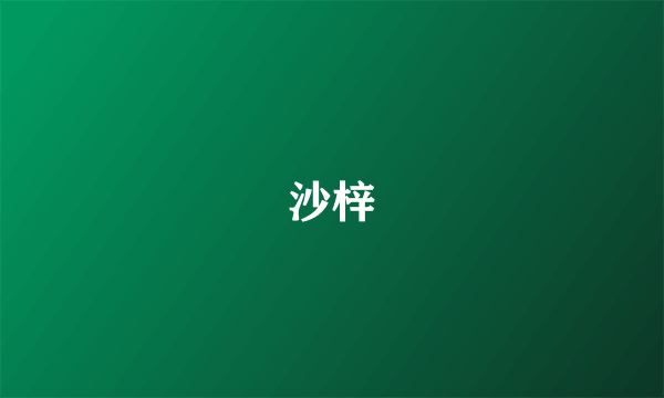 沙梓