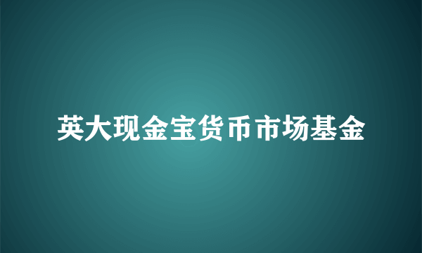 英大现金宝货币市场基金