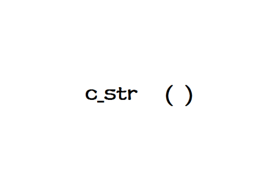 c_str