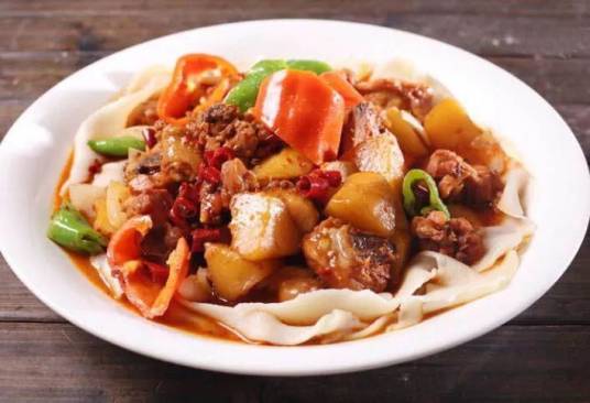大盘鸡拌面