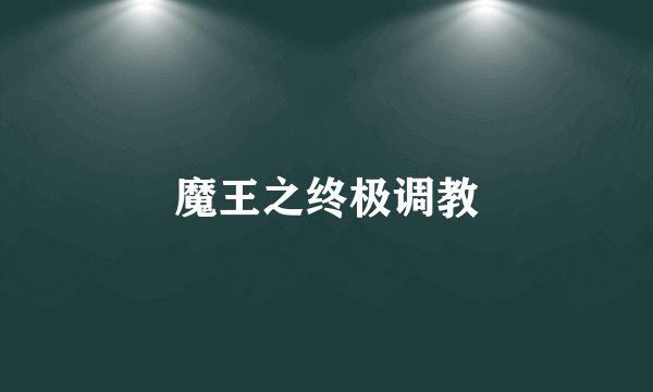 魔王之终极调教