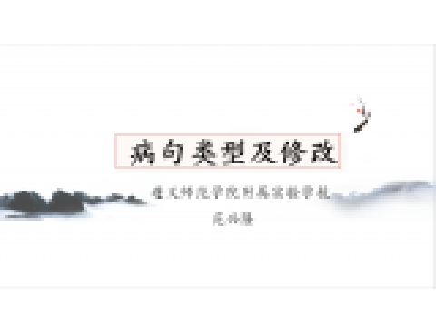 病句类型及修改