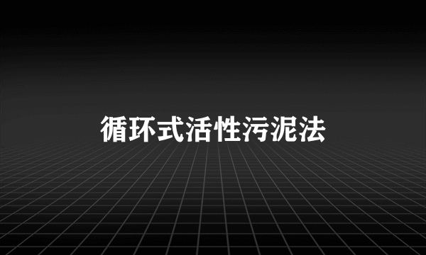 循环式活性污泥法