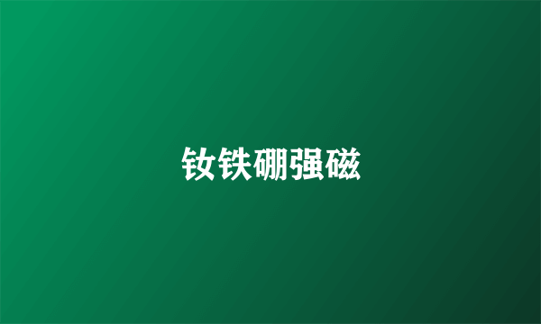 钕铁硼强磁