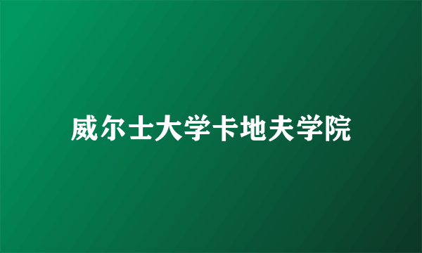 威尔士大学卡地夫学院