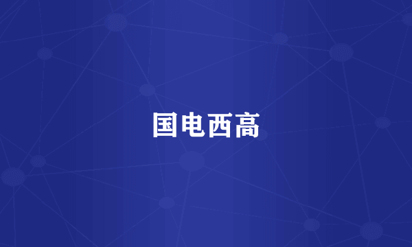 国电西高