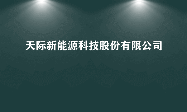 天际新能源科技股份有限公司