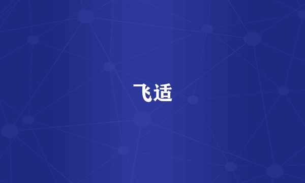 飞适