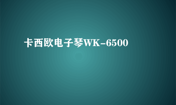 卡西欧电子琴WK-6500