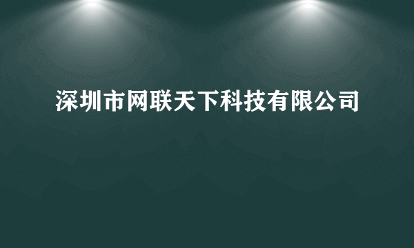深圳市网联天下科技有限公司
