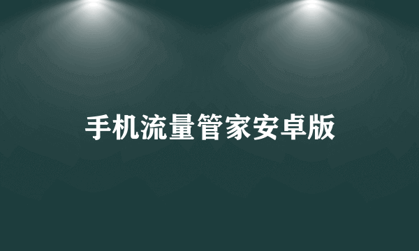 手机流量管家安卓版