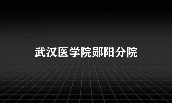武汉医学院郧阳分院