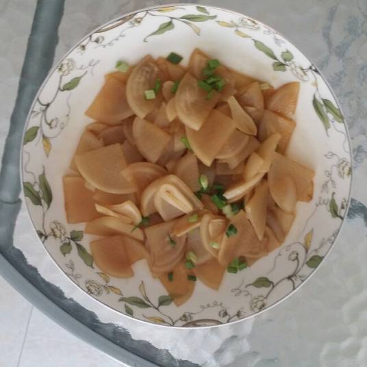 炒白萝卜片