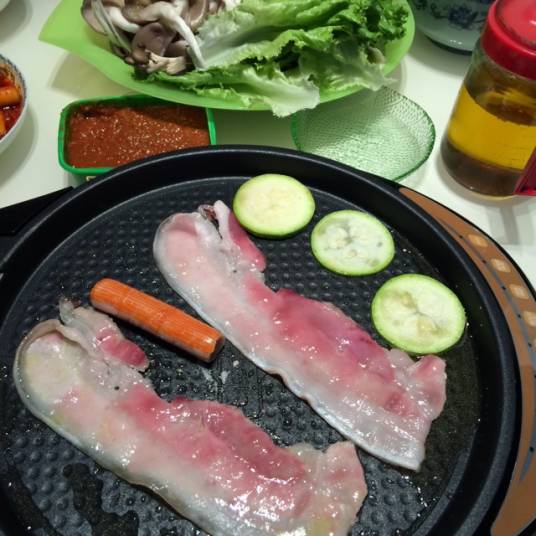 电饼铛烤五花肉