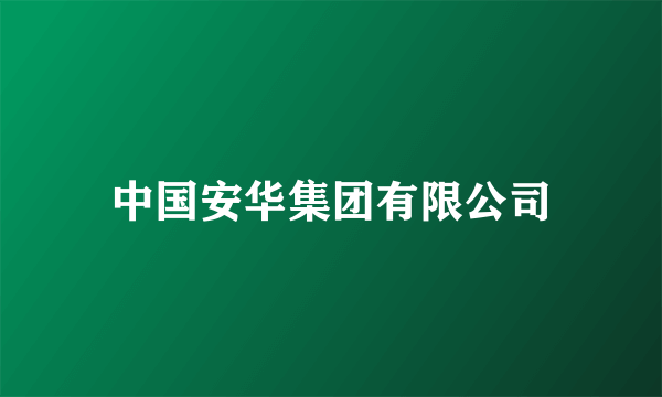 中国安华集团有限公司