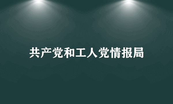 共产党和工人党情报局