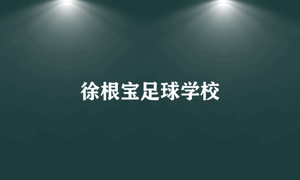 徐根宝足球学校