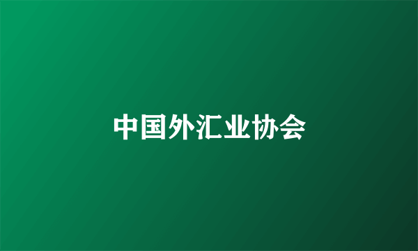 中国外汇业协会