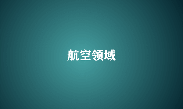 航空领域