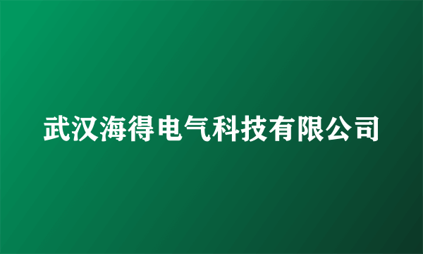 武汉海得电气科技有限公司
