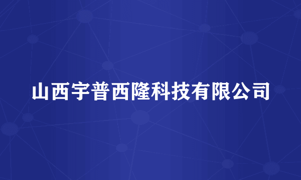 山西宇普西隆科技有限公司
