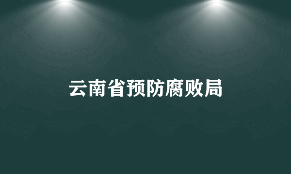 云南省预防腐败局