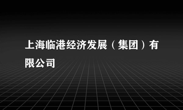 上海临港经济发展（集团）有限公司