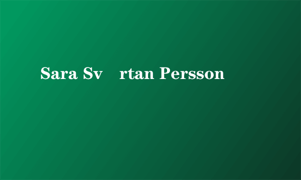 Sara Svärtan Persson