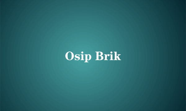 Osip Brik