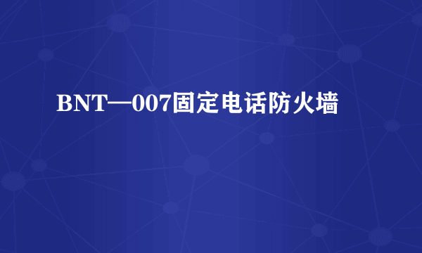 BNT—007固定电话防火墙