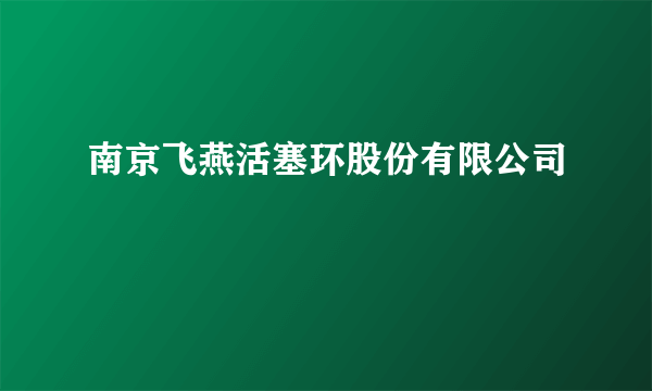 南京飞燕活塞环股份有限公司