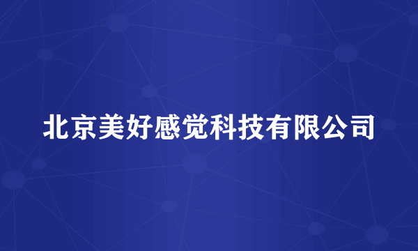 北京美好感觉科技有限公司