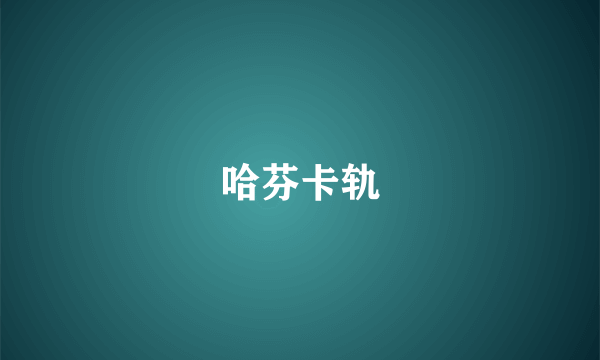 哈芬卡轨