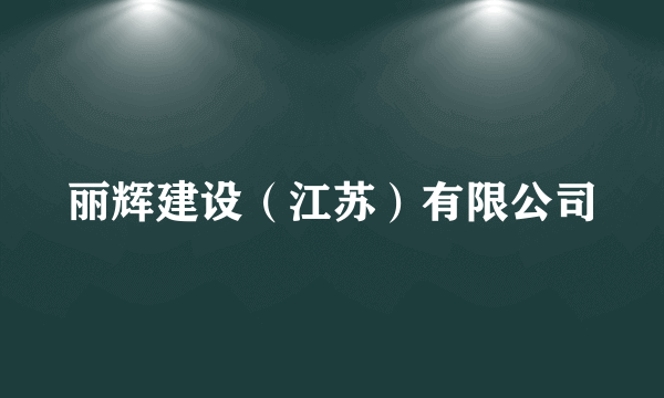 丽辉建设（江苏）有限公司