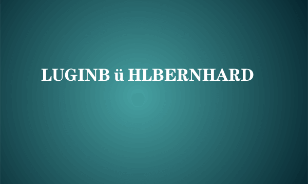 LUGINBüHLBERNHARD