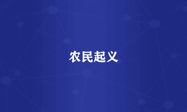 农民起义