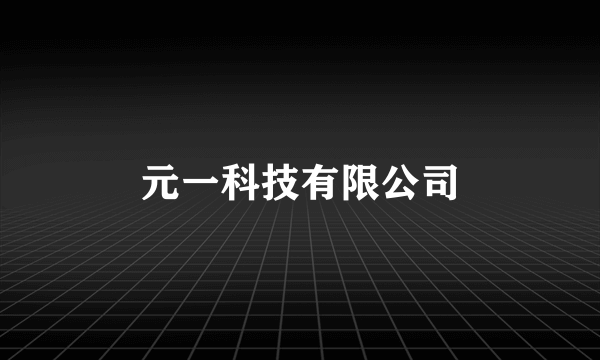 元一科技有限公司